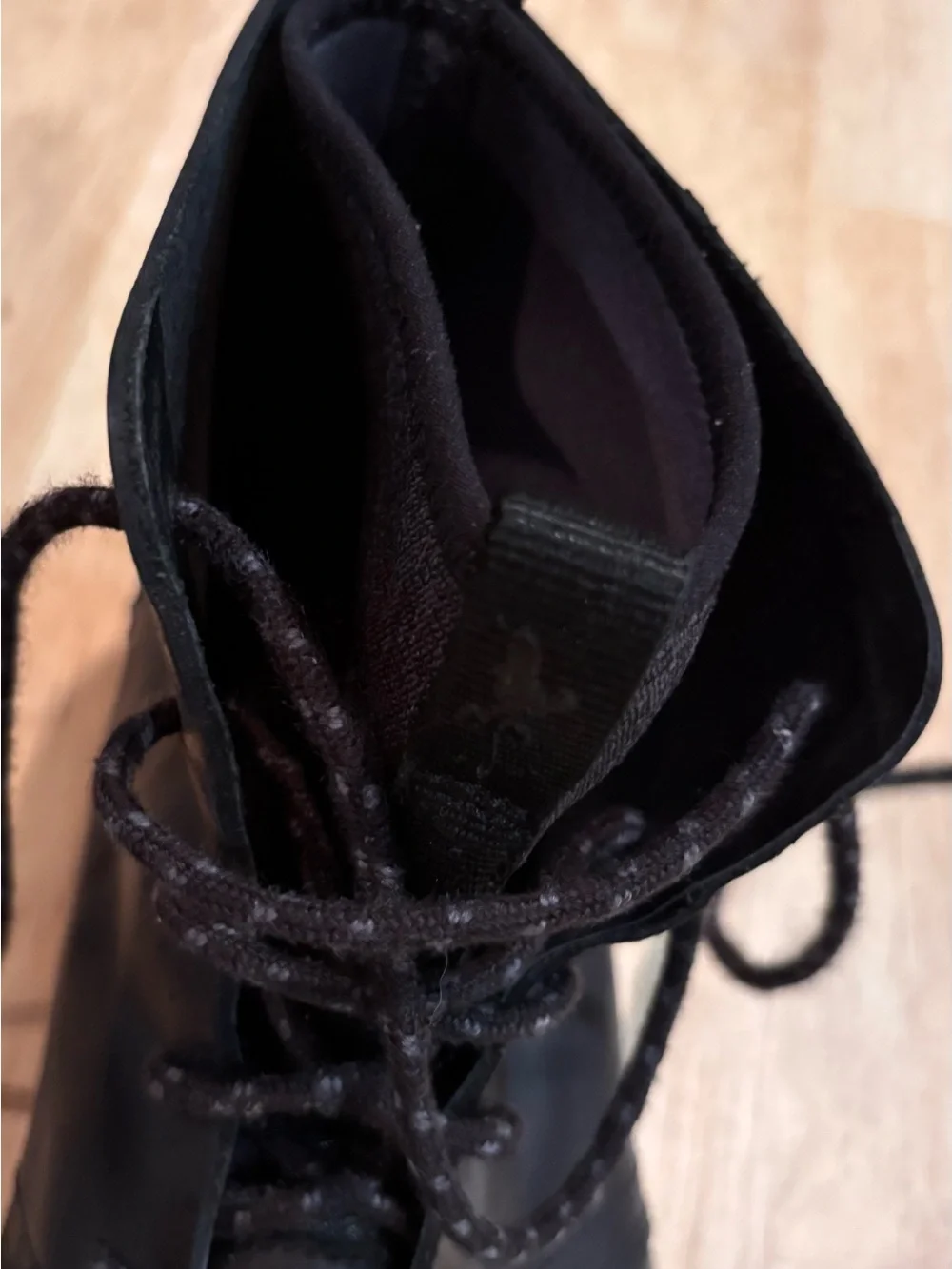 Chaco Men’s 10.5 Black Leather Lace Up Ankle Boots Moc Toe J100290